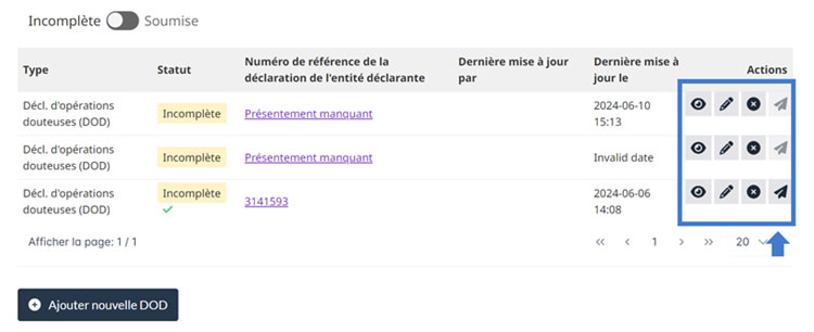  Page sur le téléchargement des fichiers en lot avec des instructions, des exigences sur le type de fichiers, une zone de téléchargement pour glisser-déposer les fichiers, et les boutons Soumettre et Effacer.